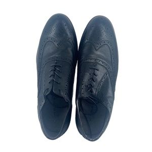 Nunn Bush Men's Dress Shoes Black Wingtip Oxford Lace Up Casual Leather Size 12M